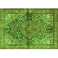 thumbnail image 1 of Ahgly Company Indoor Rectangle Medallion Green Traditional Area Rugs, 2' x 5', 1 of 1