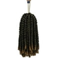 thumbnail image 3 of 3 Pack Spring Twist Braids 8" Ombre Colors Crochet Braids Synthetic Braiding Hair Extensions Pre-twisted Spring Twists Mini Passion Twist Fluffy Twist Hair 8inch 110g (30strands/pack), 3 of 7