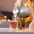 thumbnail image 6 of 304 Stainless Steel Thermal Carafe with Leak-Proof Lid for Coffee Tea, 2.3L Large Capacity, Office Kitchen Use, 1 Count, 6 of 12