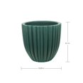 thumbnail image 3 of Ecobo 21.7" Tall, Eco-Friendly Round Pot Planter, Onda Indoor/Outdoor use, Durable, Versatile & Lightweight, Designed by Brazilian Artisans, Contemporary All-Weather Design – Green, 3 of 3
