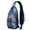 Abstract Decora, variant on Sweet Red Strawberry Pattern Sling Bag, Fruity Berry Print Crossbody Backpack with Fresh Flowers and Summer Design