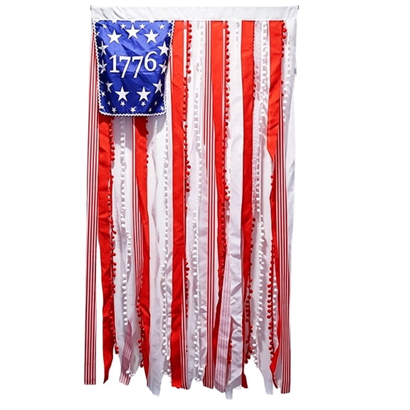 27x50 Inches Tattered American Flag Decorative Banner For Independence Day And Patriotic Decor 1 Pack