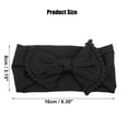 thumbnail image 2 of Bow Headband Fashion Cute Cotton Hair Band for Teenager Black 6.3Inch, 2 of 6