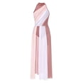 thumbnail image 4 of iiniim Robe de Danse Lyrique pour Femmes à Dos Nu à Blocs de Couleur Robe Maxi Fluide pour Ballet Moderne Contemporain Rose Poudré TTG, 4 of 7