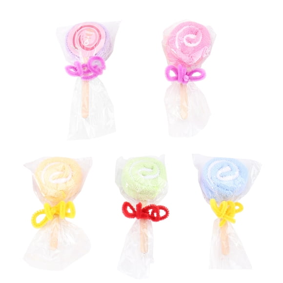 KAKOWELY 5 toallas decorativas creativas para manos, regalo de boda (color aleatorio)