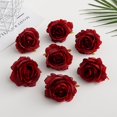 thumbnail image 3 of 2/10 piezas de flores artificiales baratas, rosas de seda para decoración del hogar, bodas, Navidad, bricolaje, álbumes de recortes, suministros para manualidades, plantas falsas, 3 of 5