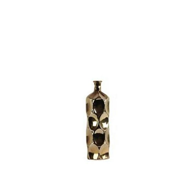 Urban Trends Collection 24497 Ceramic Round Bottle Vase, Copper - Small
