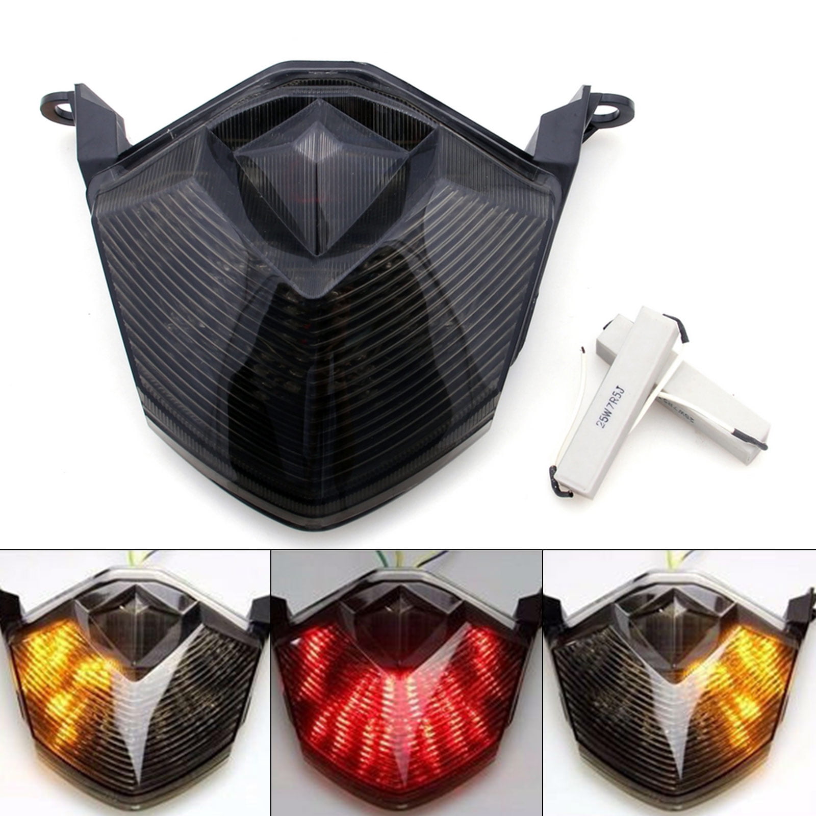 Smoke LED Tail Brake Light Turn Signal For Kawasaki Z750 Z1000 Ninja