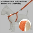 thumbnail image 3 of Plutus Pet Cotton Hemp Step In Dog Harness, Sustainable, Lightweight and Escape-Proof, Easy Walk Dog Harness for Puppy Small Medium and Large Dogs, Orange, M, 3 of 7