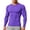 Purple, variant on Black Compression Shirt for Men with Quick-Dry Fabric and Long Sleeves Featuring Tight Fit Design for Gym Sessions Weight Training Crossfit Classes Morning Runs Black L
