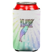 My Spirit Animal Narwhal Unicorn Of The Sea Pastel All Over Can Cooler