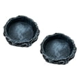 thumbnail image 4 of Plato De Agua Para Reptiles Yuyangstore 2 Piezas Plato De Alimentación De Resina, 4 of 8