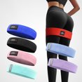 thumbnail image 4 of Bangcool Bandes de Hanche Tissu Élastique 2 Pcs Bandes d'Exercice pour Femmes Filles, 4 of 10