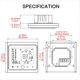 thumbnail image 1 of Regulador de Temperatura Elegante del Termóstato de WiFi para el Hogar de , , Calefacción de Piso de Agua de Tuya, 1 of 5