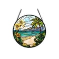 thumbnail image 1 of Stained Glass Window Hanging Decorative For Home Interior Ornament, 1 of 6