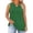 Green, variant on Women's Plus Size Keyhole Tank Top, Sleeveless Crew Neck Cami with Curved Hem, L-5XL