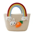 thumbnail image 2 of Clearance Boovnll Easter Basket, Large Capacity Cute Easter Bunny Basket Woven Easter Baskets for Kids Easter Eggs Hunting Baskets for Boys Girls, Easter Decorations, 2 of 6