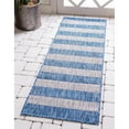 thumbnail image 5 of Outdoor Laaset Collection Area Rug Blue - 4' Round, 5 of 5