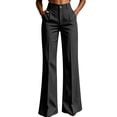 thumbnail image 2 of Women's Striped Cargo Trousers Baeitkot Women's Striped Cargo Trousers with Pockets Black XL, 2 of 7