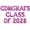 Pink, variant on Letter Balloons - CONGRATS CLASS OF 2028 16" Inch Alphabet Letters Foil Mylar Balloon Graduation Party Banner (Blue)