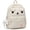 White, variant on Cute Bear Backpack for Women Nylon Cartoon Daily Bag Lightweight Travel Daypack with Soft Cloud Pendant ,,Brown