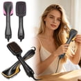 thumbnail image 2 of MMJ 2 In 1 Hair Dryer Brush Straightener Negative Ion Blow Dryer Volumizer Detangler Smooth Frizz Hot Air Styler, 2 of 8