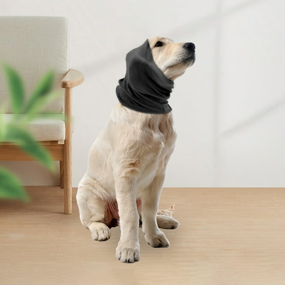 GAXIRE Dog Grooming Ear Protector Earmuffs Noise Reduction Pet Ear Covers Black 1 Set