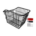 thumbnail image 3 of Lipstore Bicycle Basket Rear Bike Basket with Mounting Hardware Sturdy Universal Cycling Accessory Multifunctional for Outdoor Camping without Lid, 3 of 8