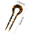 thumbnail image 3 of Momihoom French Hair Pins Tortoise Shell French Hair Forks U Shaped French Pins Prong Hair Sticks Acetate Chignon Pin for Women Hairstyle Accessories, 3 of 5
