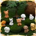 thumbnail image 6 of topjuju 41 Pcs Mini Cat Dog Figurines, Cute Mini Resin Animals, Tiny Miniature Ornament Fairy Garden Accessories for Home Desk Decor, Birthday Party Favors, Car Decor, Wedding, 6 of 7