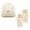 Beige, variant on DWRGQD Women's Solid Color Letter Knitted Hat And Gloves 2 Piece Warm Woolen Hat And Gloves 2 Piece Set