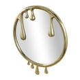 thumbnail image 6 of DecMode 36" x 43" Gold Drip Abstract Wall Mirror with Melting Designed Frame, 6 of 13
