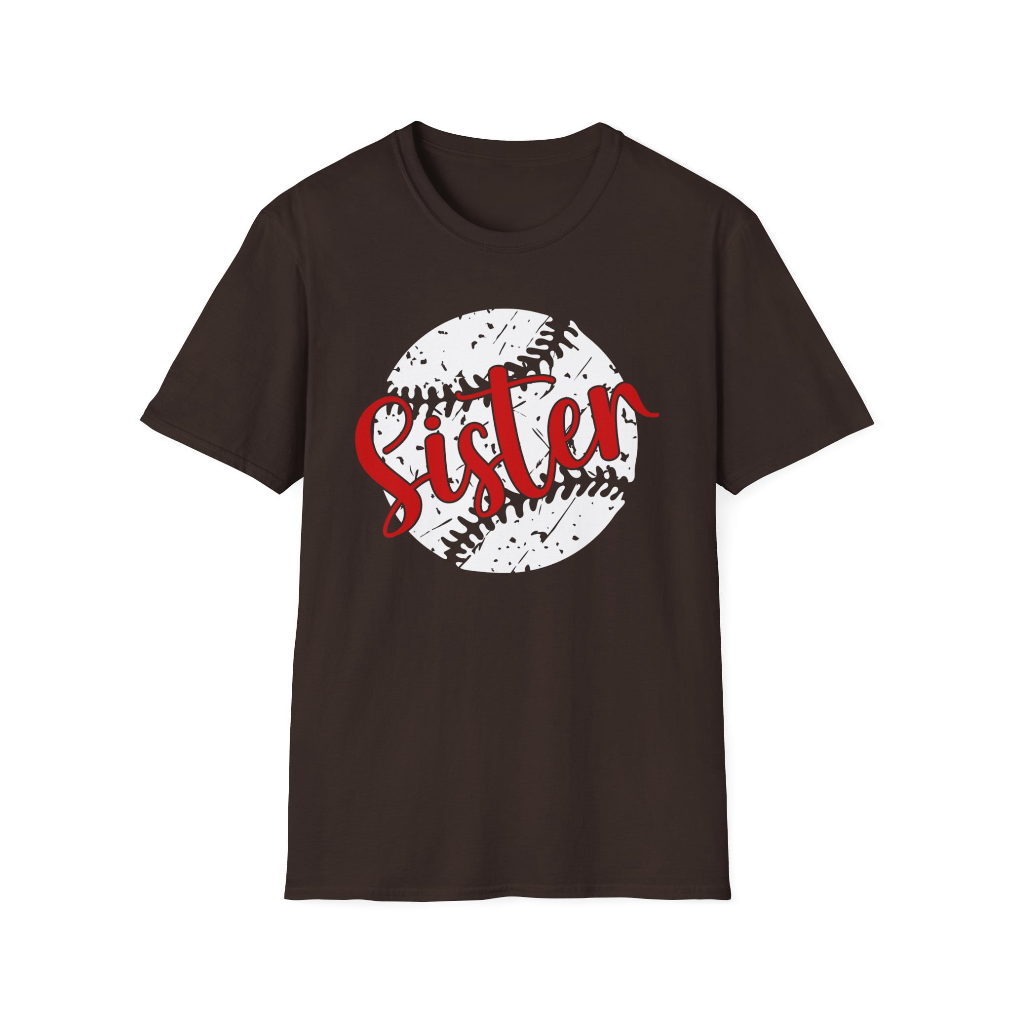 Sister Baseball, Gildan Unisex Softstyle T-Shirt, Sports Graphic Tee, S-3XL