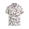 thumbnail image 5 of Hello Kitty Men's and Big Men's Print Button-Up Shirt with Short Sleeves, Sizes XS-3XL, 5 of 5