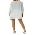 thumbnail image 4 of Veste en Chiffon Transparent pour Femmes, Décontractée, Couverture, Cardigan de Plage, Blouse, Châle Blanc TTG, 4 of 7