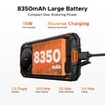 thumbnail image 3 of DOOGEE Fire 3 Max Rugged Smartphone Unlocked, Android 15 Rugged Phone, 32GB+256GB/2TB, 5.5" HD Display, 8350mAh Battery Rugged Cell Phone, 48MP+20MP Night Vision, 2 Camping Lights, IP68/IP69K/GPS, 3 of 9