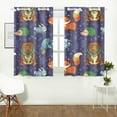 thumbnail image 2 of MKHERT Forest Animals Window Curtain Kitchen Curtains Window Treatments 26x39 inch,Set of 2, 2 of 3