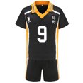 thumbnail image 3 of Hinata Shoyo Sportkleding Cosplay Middelbare escuela voleibol Club camisa pantalones cortos uniforme deportivo mujer disfraz de fiesta de Halloween, 3 of 5