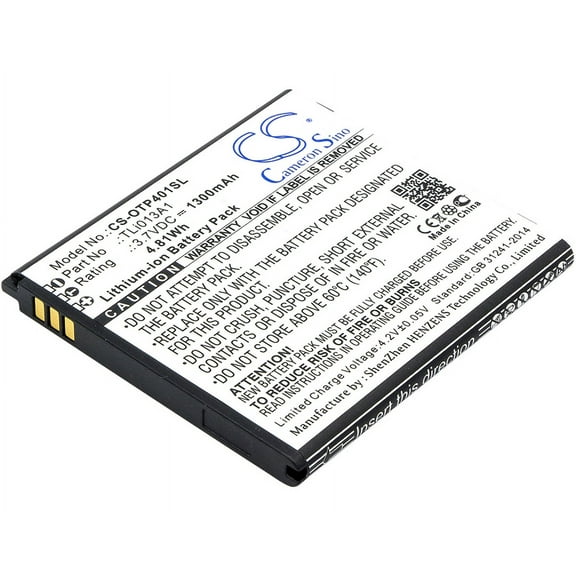 Replacement Battery for Alcatel One Touch Pixi 4 3.5,OT-4017,OT-4017A,OT-4017D,OT-4017F,OT-4017G,OT-4017S,OT-4017X,TLi013A1,TLi013A7,1300mAh,Mobile Phone battery