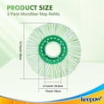 thumbnail image 5 of KEEPOW Mop Head Replacement Compatible with Libman Tornado Spin Mop, Microfiber Spin Mop Pad Refill for Floor Cleaning, 3 Pack (Mop is Not Included), 5 of 7