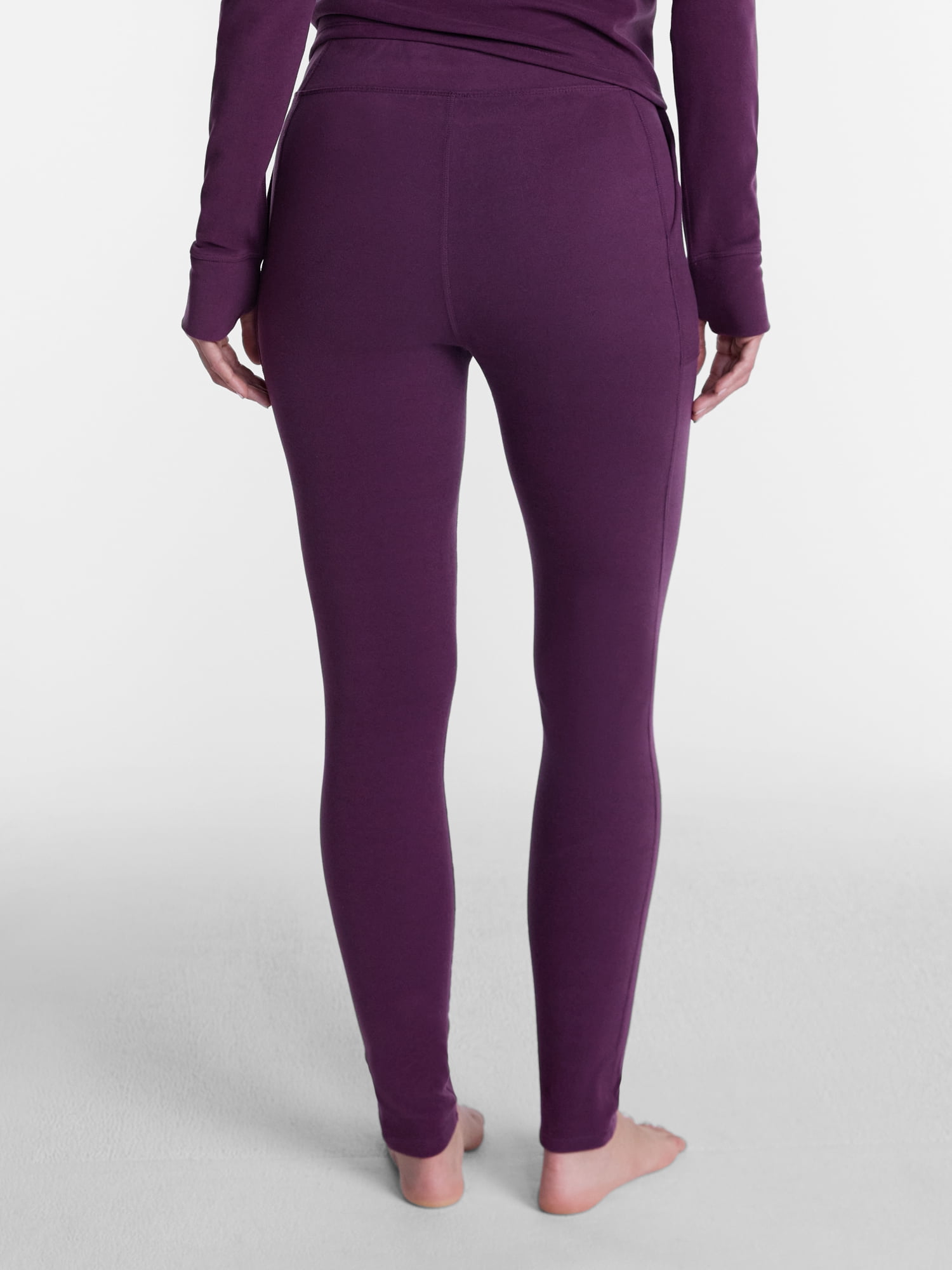 ClimateRight by Cuddl Duds Women’s Warmest Therma Suede High Rise Thermal Base Layer Legging, Sizes XS to 4X