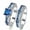 # Blue, variant on HOOUN 2pcs/set Women 925Silver Plated Zirconia Wedding CZ Ring Set Party Gift Size6-10-#1 Pink-6