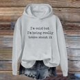 thumbnail image 2 of XIAOCHA Mens Letter Print Hoodie Loose Fit Fall Daily Long Sleeve Hooded Sweatshirts, 2 of 4