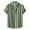 Army Green, variant on Men's Casual Shirts Slim Fit Striped Print Short Sleeve Button Down Turndown Collar Top Shirt Leisure Fashion Thin Walking Streetwear Army Green L