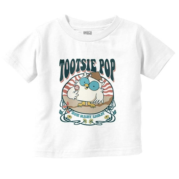 Tootsie Pop Mr Owl Spring Flowers Toddler Boy Girl T Shirt Infant Toddler Brisco Brands 3T