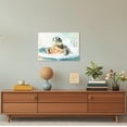 thumbnail image 3 of ZHONGYUTONG Sea Turtle Wall Art Bathroom Wall Decor Turtle in Bathtub Canvas Print Ocean Animal Pictures for Living Room Decor Framed (28.00" x 42.00"), 3 of 5