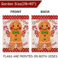 thumbnail image 3 of Christmas Gingerbread Wishes and Candy Cane Kisses Decorative House Flag, Xmas Home Yard Garden Outdoor Decor, Winter Large Outside Decoration Double Sided 28 x 40, 3 of 6