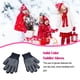 thumbnail image 3 of Qarigey 1 par de guantes para niños pequeños, accesorio de ropa de Color sólido para exteriores, cubierta de calentamiento de dedos deportivos para guantes y mitones El color cian Qarigey AP009863-02, 3 of 6