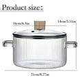 thumbnail image 3 of Cooking Utensils,Glass Cooking Pot With Lid 1.5L/51oz Heat Glass Saucepan With Double Handles Non Stick Borosilicate Glass Stovetop Pot Cooking Pot For Soup Pasta No, 3 of 9