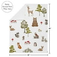 thumbnail image 4 of Sweet Jojo Designs Watercolor Woodland Forest Animals Boy Girl Gender Neutral Unisex Baby Receiving Security Blanket, 4 of 5